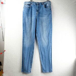 American Tall Jeans Womens 36X34 Jada Mom Medium Wash Heavyweight Denim